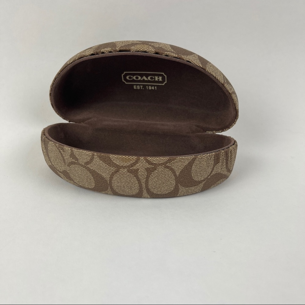 Coach Sunglasses Case Womens Hardshell Tan